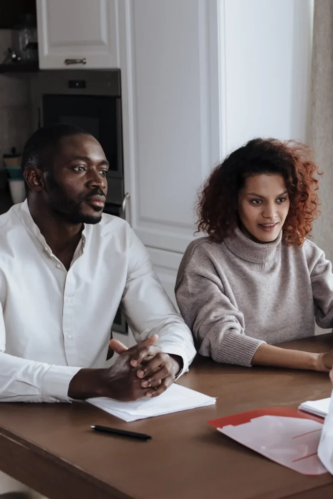 team members talking together in kitchen