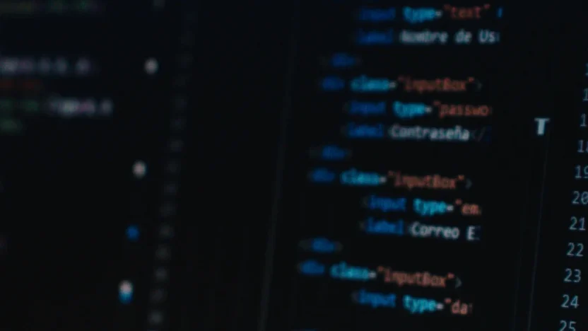 coding on computer screen