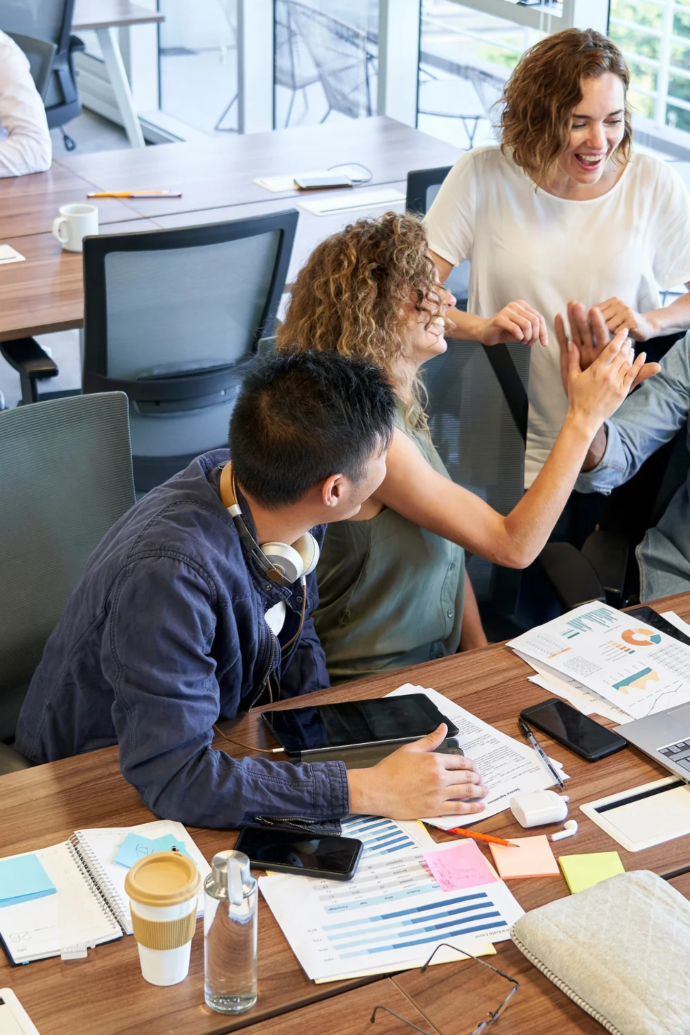 group members working