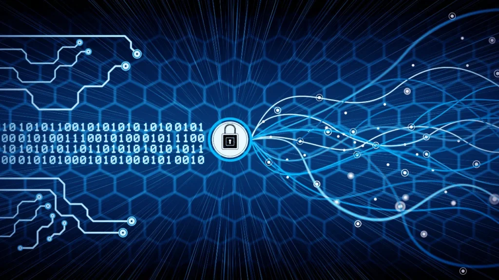 digital graphic of a lock